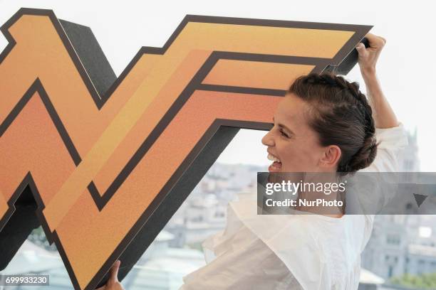 Spanish actress Elena Anaya attends the 'Wonder Woman' photocall at the NH Collection Hotel on June 22, 2017 in Madrid, Spain