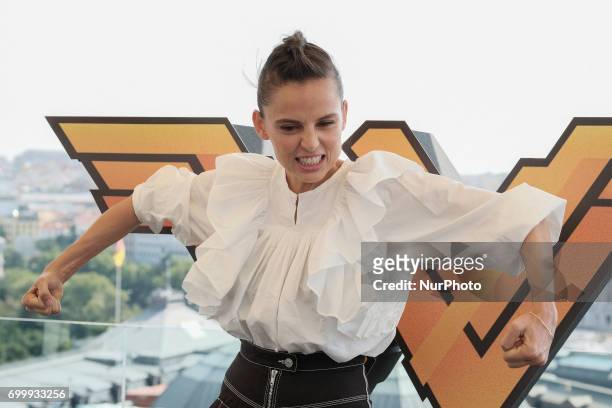 Spanish actress Elena Anaya attends the 'Wonder Woman' photocall at the NH Collection Hotel on June 22, 2017 in Madrid, Spain