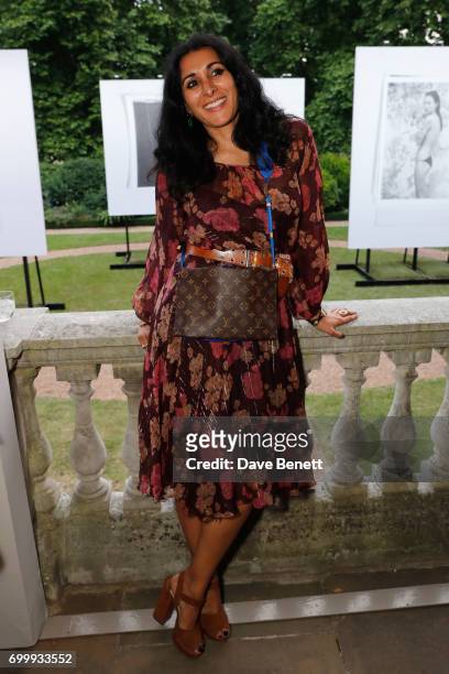 Serena Rees attends Kate Moss & Mario Sorrenti launch of the OBSESSED Calvin Klein fragrance launch at Spencer House on June 22, 2017 in London,...