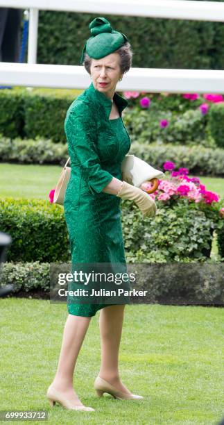 Princess Anne, Princess Royal attends Ladies Day at Royal Ascot 2017, at Ascot Racecourse on June 22, 2017 in Ascot, England.