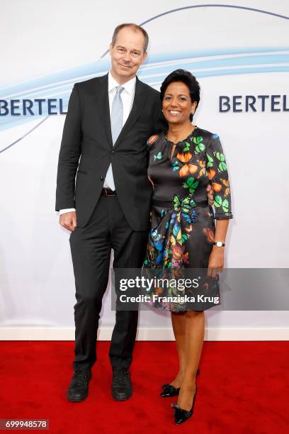 Christoph Mohn and his wife Shobhna Mohn attend the 'Bertelsmann Summer Party' at Bertelsmann Repraesentanz on June 22, 2017 in Berlin, Germany.