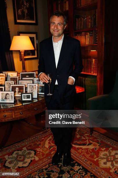 Ben Goldsmith attends Kate Moss & Mario Sorrenti launch of the OBSESSED Calvin Klein fragrance launch at Spencer House on June 22, 2017 in London,...