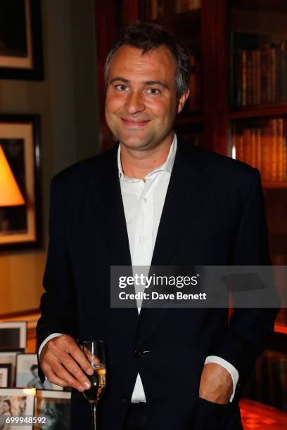 Ben Goldsmith attends Kate Moss & Mario Sorrenti launch of the OBSESSED Calvin Klein fragrance launch at Spencer House on June 22, 2017 in London,...