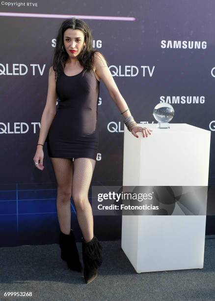 Marta Vaquerizo attends the 'Recuerdos En Alta Definicton' Samsung presentation photocall at the Emperador Hotel on June 22, 2017 in Madrid, Spain.