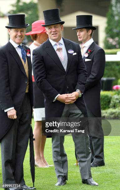 Mike Tindall attends Ladies Day of Royal Ascot 2017 at Ascot Racecourse on June 22, 2017 in Ascot, England.