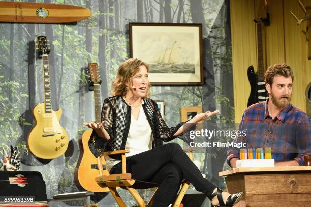 YouTube CEO Susan Wojcicki at the YouTube Keynote session hosted by Rhett & Link's Good Mythical Morning at Anaheim Convention Center on June 22,...