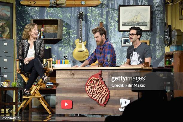 YouTube CEO Susan Wojcicki at the YouTube Keynote session hosted by Rhett & Link's Good Mythical Morning at Anaheim Convention Center on June 22,...