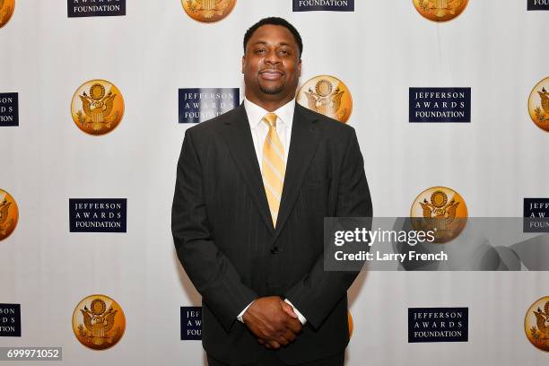 Troy Vincent, Executive Vice President of Football Operations at the National Football League, attends The Jefferson Awards Foundation 2017 DC...