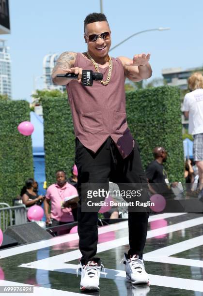Recording artist Rotimi performs onstage at day one of BETX Live!, presented by Denny's, during the 2017 BET Experience on June 22, 2017 in Los...