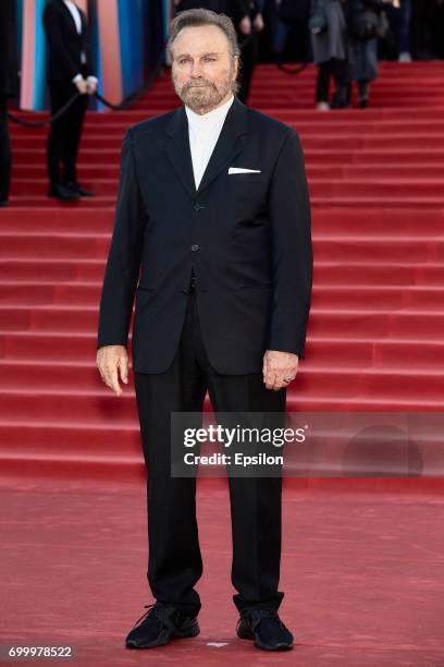 Italian actor Franco Nero attends opening of the 39th Moscow International Film Festival outside the Karo 11 Oktyabr Cinema on June 22, 2017 in...