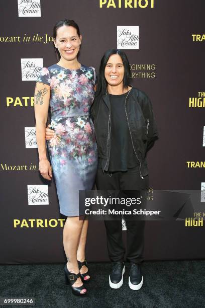 Aimee Bessada and Executive Producer, 'Transparent' Andrea Sparling attend SAKS FIFTH AVENUE celebrates potential EMMY nominees on June 22, 2017 in...