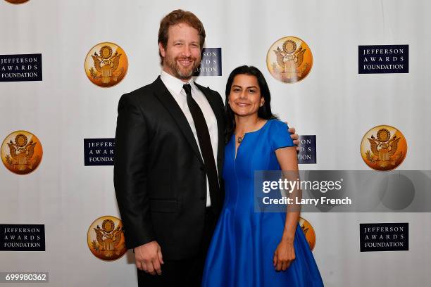 Board of Governors member Joseph Sanberg and Rep. Nanette Barragan attend The Jefferson Awards Foundation 2017 DC National Ceremony at Capital Hilton...