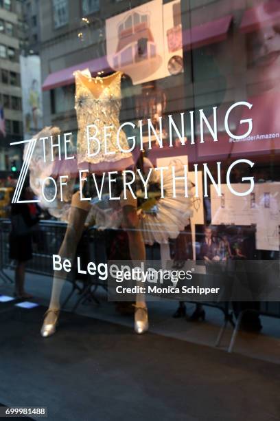View of window displays as SAKS FIFTH AVENUE celebrates potential EMMY nominees on June 22, 2017 in New York City.