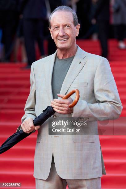 Actor Alexander Rappoport attends opening of the 39th Moscow International Film Festival outside the Karo 11 Oktyabr Cinema on June 22, 2017 in...