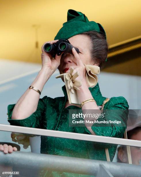 Princess Anne, The Princess Royal attends day 3, Ladies Day, of Royal Ascot at Ascot Racecourse on June 22, 2017 in Ascot, England.