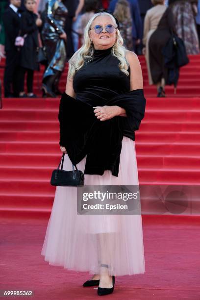 Tatyana Mikhalkova attends opening of the 39th Moscow International Film Festival outside the Karo 11 Oktyabr Cinema on June 22, 2017 in Moscow,...