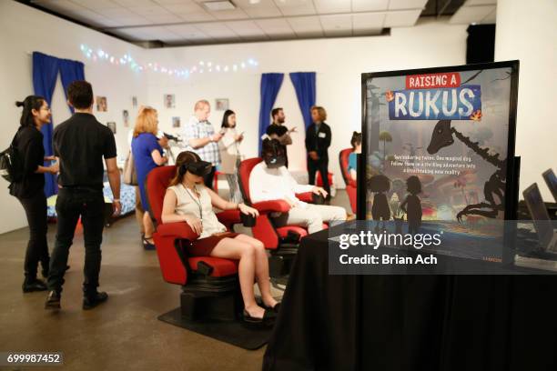 Rukus display during day one of The Art of VR at Sotheby's on June 22, 2017 in New York City.