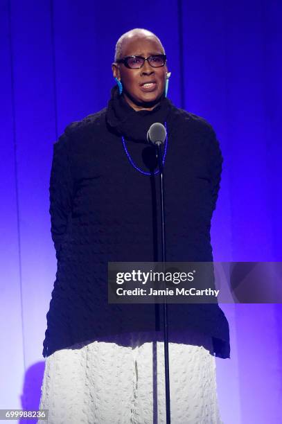 Judith Jamison speaks onstage at the Logo's 2017 Trailblazer Honors event at Cathedral of St. John the Divine on June 22, 2017 in New York City.