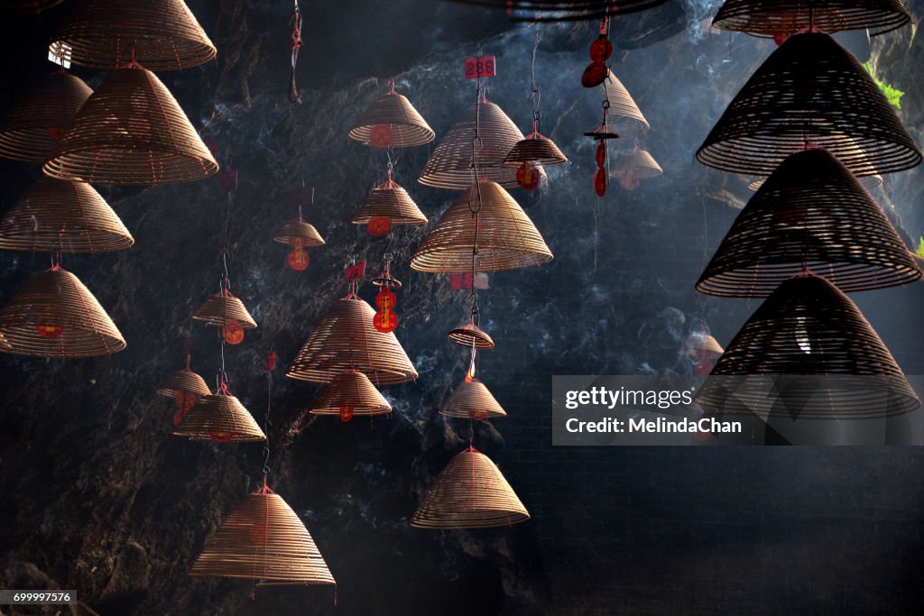 Chinese Incense coils pattern