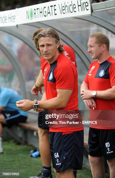 Wycombe Wanderers's manager Gareth Ainsworth before the game