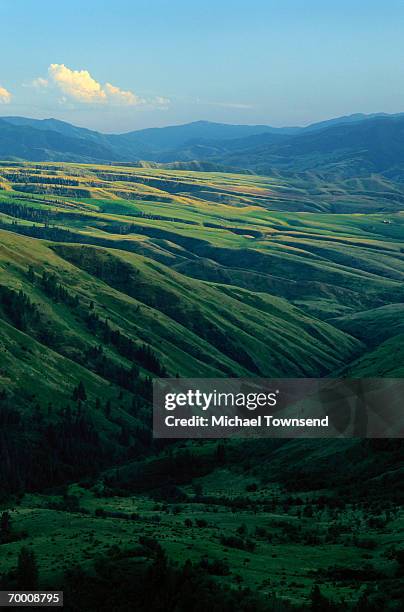 usa, idaho, sawtooth national recreation area, mountain ridges - sawtooth national recreation area stock pictures, royalty-free photos & images