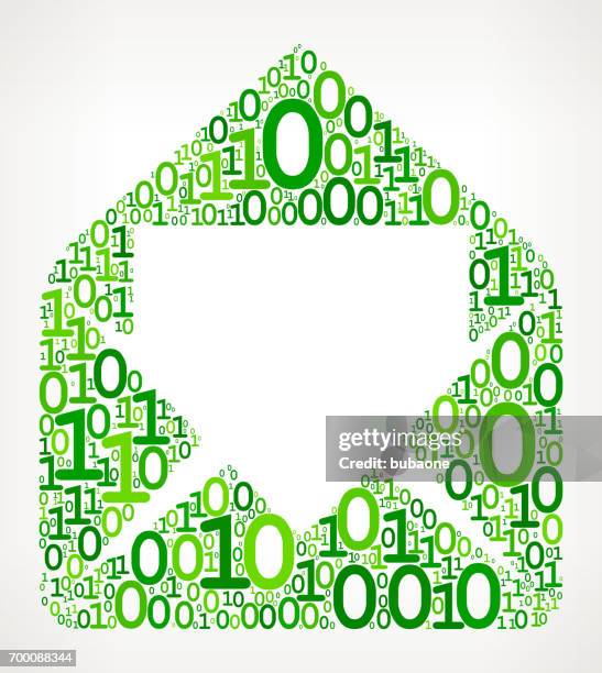 mail binary code zero one vector illustration - sharing digital information stock illustrations