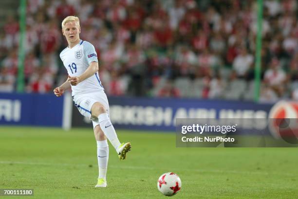 Will Hughes , during the UEFA European Under-21 Championship Group A match between England and Poland at Kielce Stadium on June 22, 2017 in Kielce,...