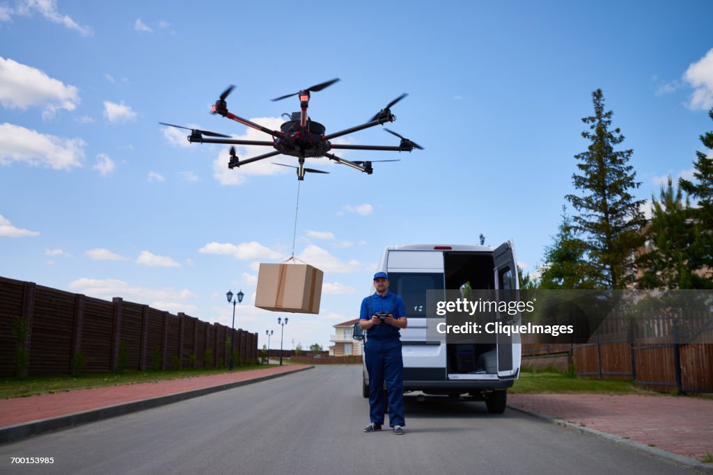 Drone delivery of goods