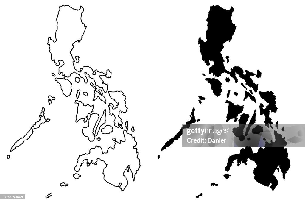 Mapa Picture Philippines Map Vector High-Res Vector Graphic - Getty Images