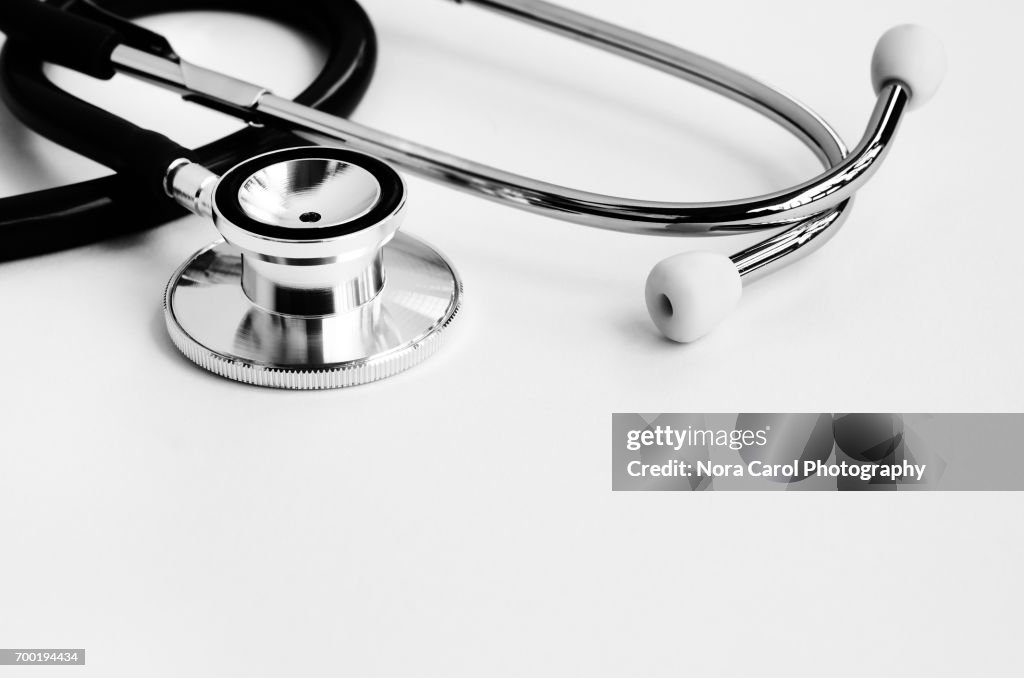 Stethoscope with copy space