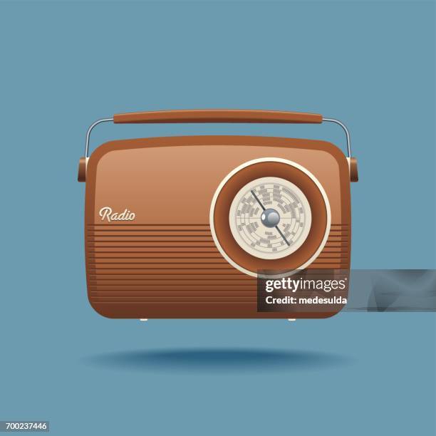 retro radio - revival stock illustrations