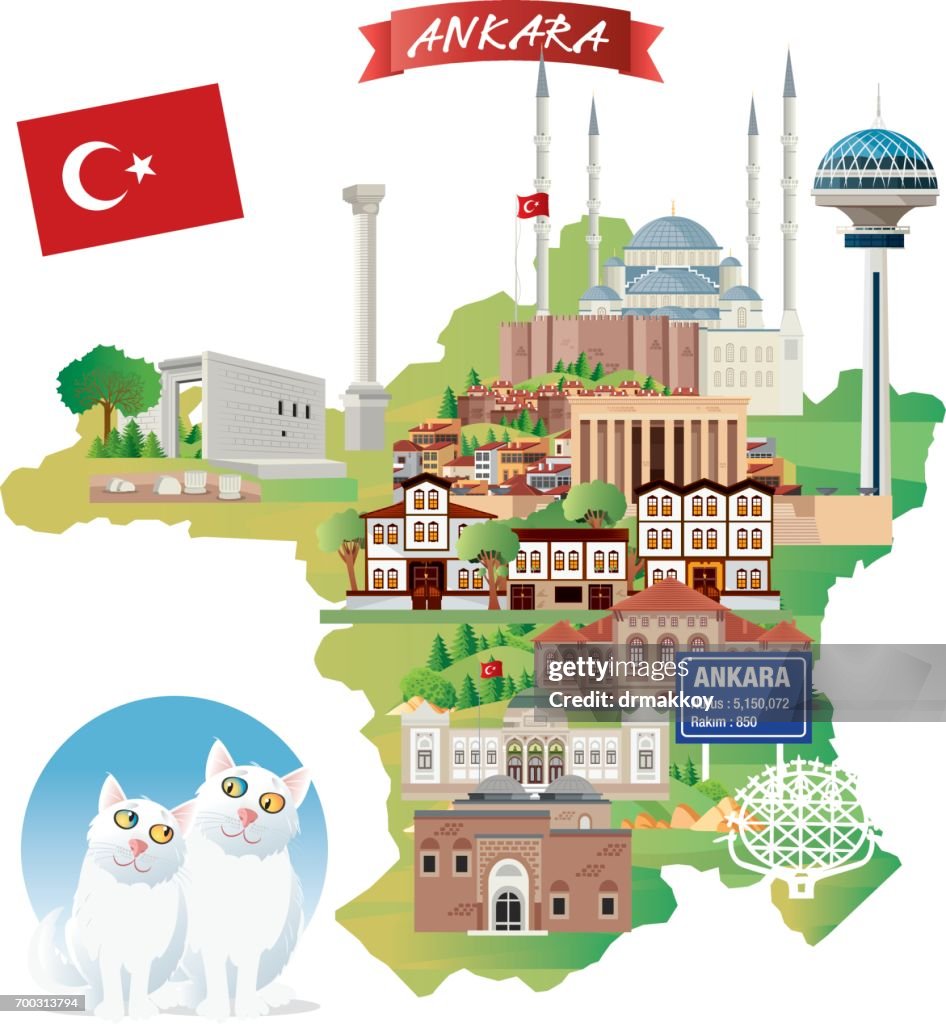 Turkey Cartoon map