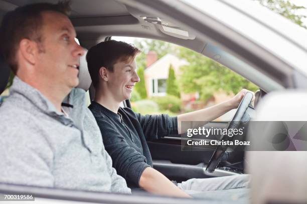 teenager learning to drive - learning to drive stock pictures, royalty-free photos & images
