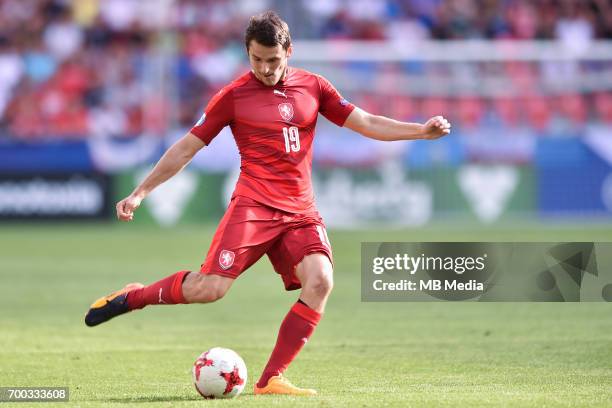 Milan Havel during the UEFA European Under-21 match between Czech Republic and Italy on June 21, 2017 in Tychy, Poland.