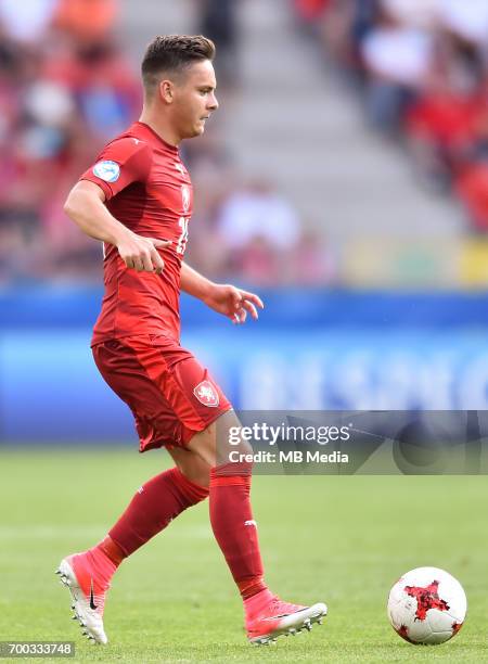 Daniel Holzer during the UEFA European Under-21 match between Czech Republic and Italy on June 21, 2017 in Tychy, Poland.