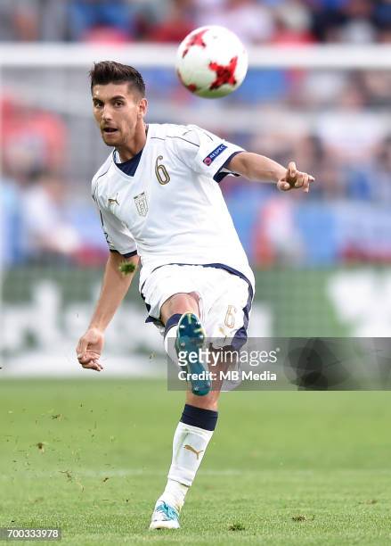 Lorenzo Pellegrini during the UEFA European Under-21 match between Czech Republic and Italy on June 21, 2017 in Tychy, Poland.