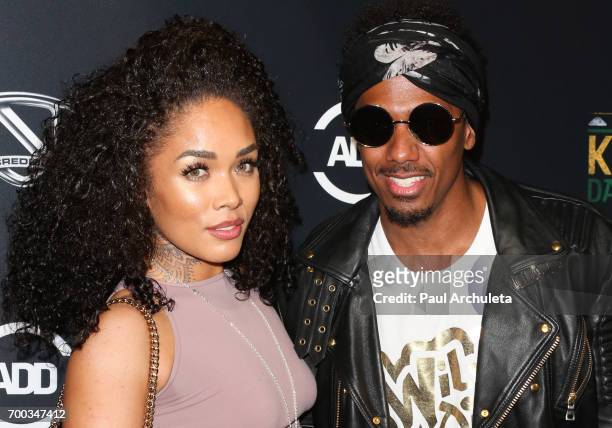 Recording Artist / Actress Kreesha Turner and TV Personality Nick Cannon attend the screening of "King Of The Dance Hall" at TCL Chinese 6 Theatres...