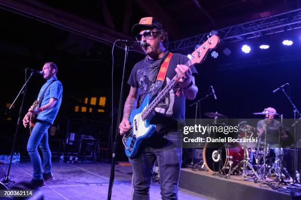 Neil Hennessy, Brendan Kelly and Chris McCaughan of Lawrence Arms perform at House of Vans Chicago on June 22, 2017 in Chicago, Illinois.