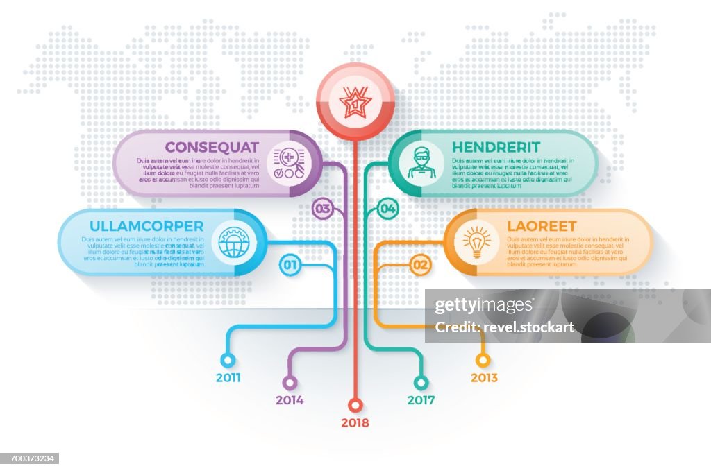 Tree Infographics Template With 4 Branches Options And Root Tree ...