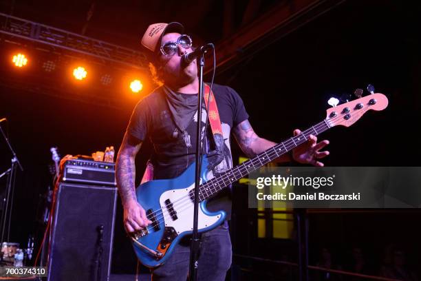 Brendan Kelly of Lawrence Arms performs at House of Vans Chicago on June 22, 2017 in Chicago, Illinois.