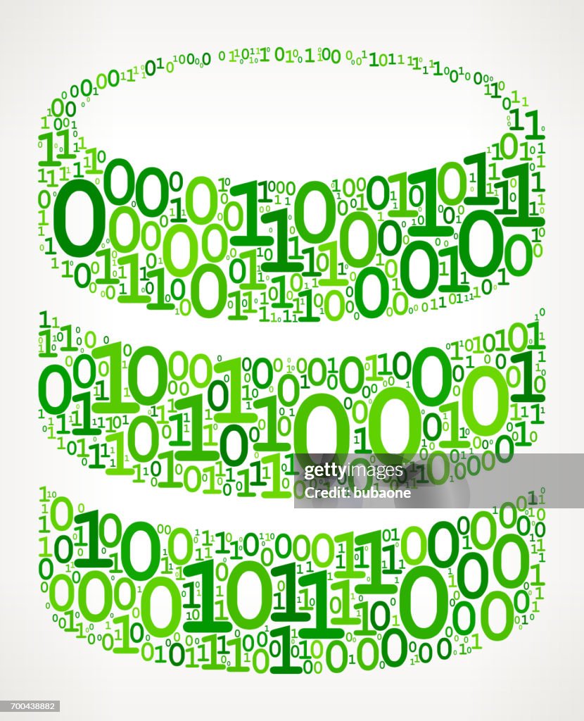 Barrel Binary Code Zero One Vector Illustration High-Res Vector Graphic ...