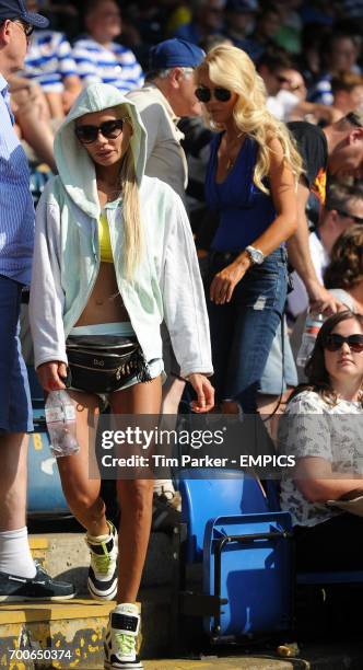 Reading's Pavel Pogrebnyak wife Masha during the game