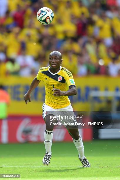 Colombia's Pablo Armero in action