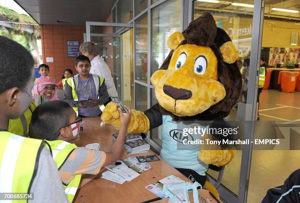 Surrey's mascot Cesar the Lion