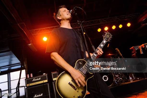 Erik Funk of Dillinger Four performs at House of Vans Chicago on June 22, 2017 in Chicago, Illinois.