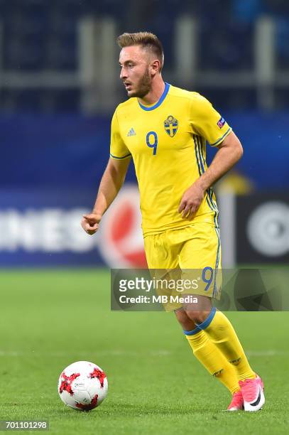 Muamer Tankovic during the UEFA European Under-21 match between Slovakia and Sweden at Arena Lublin on June 22, 2017 in Lublin, Poland.