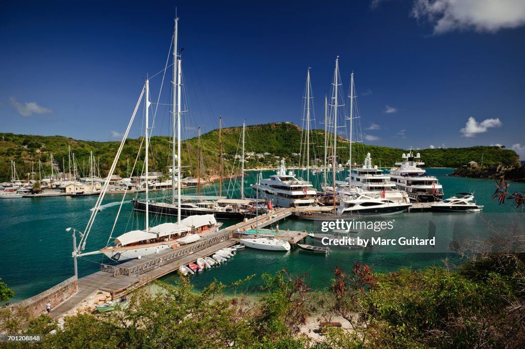 yachts in english harbour antigua