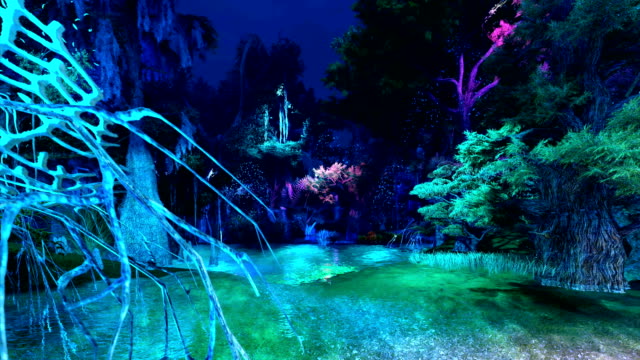 Computer graphics view through illumination forest