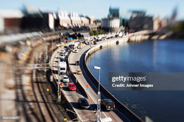 road at water - stockholm ストックフォトと画像