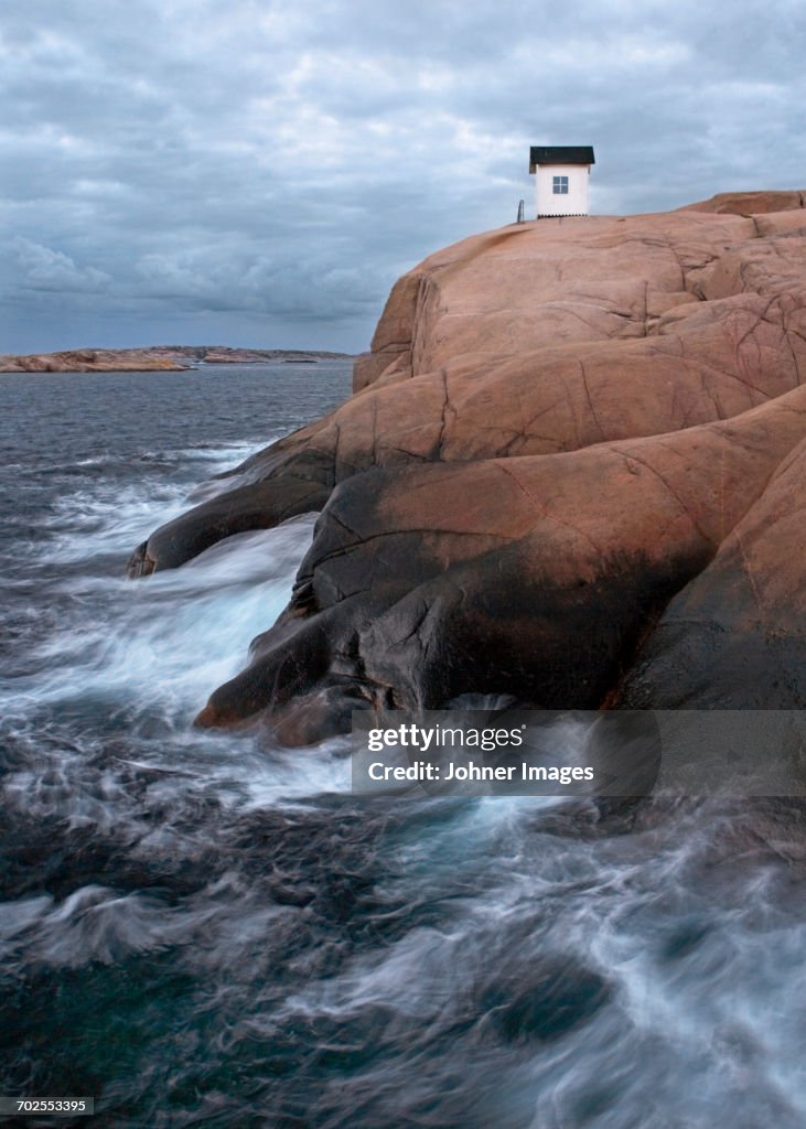 Little house on rocks